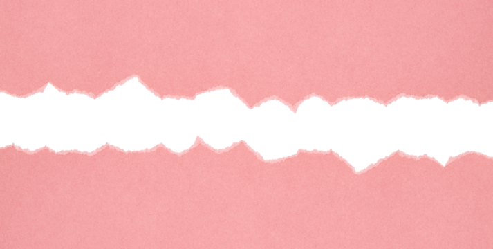 pink torn or ripped paper isolated on transparent png background,realistic torn cardboard paper edges,torn or ripped pink paper frame,design decoration,pink torn paper background