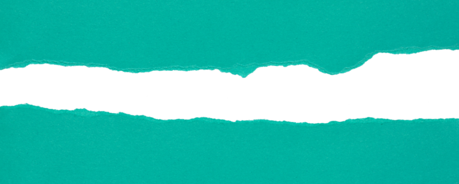 blue torn or ripped paper isolated on transparent png background,realistic torn cardboard paper edges,torn or ripped cyan paper frame,design decoration,cyan torn paper background