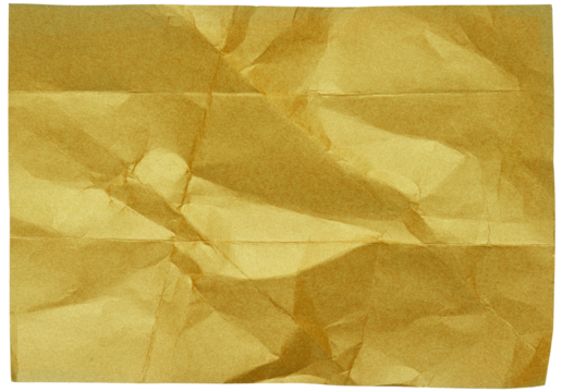 gold crumpled paper isolated on transparent background,Crumpled Paper Poster Photo Effect Mockup,Crumpled Paper texture overlay effect,crumpled paper background
