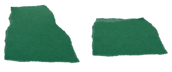 set of green torn or ripped paper isolated on transparent png background,realistic torn cardboard paper edges,torn or ripped green paper frame,christmas decoration,green torn paper background