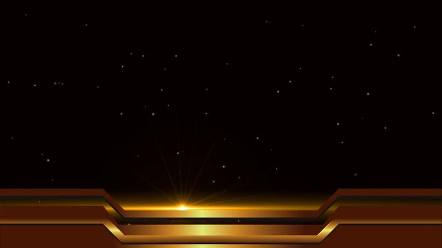lower third overlay golden light effect background