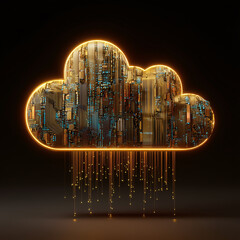 Illuminated Cloud Shaped Installation