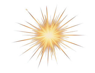 Radiant Burst of Light with Glowing Spikes