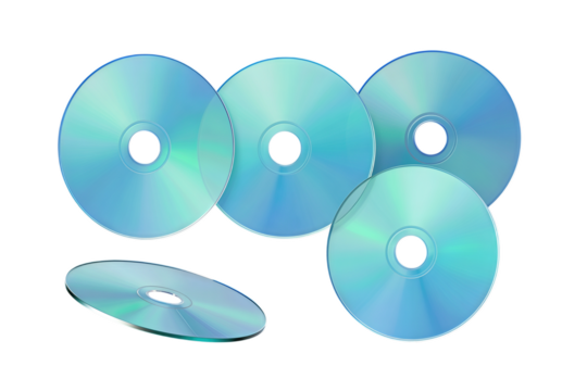 Shiny Blank CDs with Reflective Surfaces