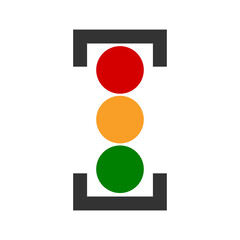 Traffic Light icon isolated on transparent background
