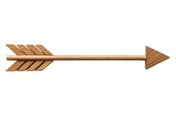 Straight Wooden Direction Arrow