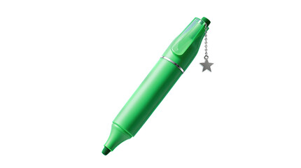 Vibrant Green Highlighter with Star Charm