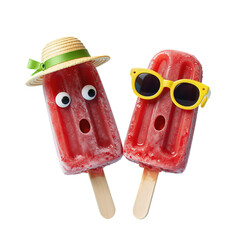 Whimsical Summer Popsicles with Fun Accessories