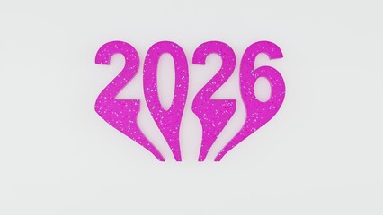 A vibrant 3D colorful 2026 New Year design featuring modern festive elements, bright abstract shapes, and creative celebration artwork. Perfect for holiday cards, posters, banners, and event graphics.