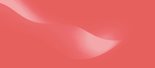 A smooth, flowing abstract design with soft pink and coral hues. The image features gentle curves