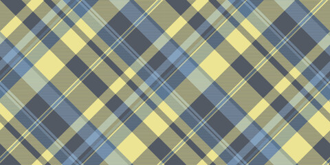Versatile plaid pattern in blue and yellow hues, evokes a classic yet modern feel. Great for backgrounds, textiles, or adding a touch of timeless elegance to any design.