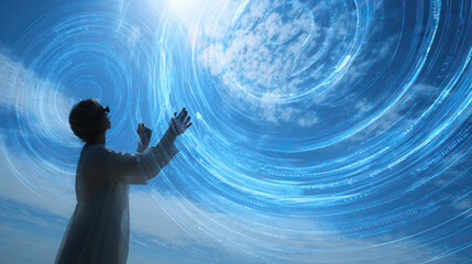 Exploring telepsychiatry innovations digital landscape visual content sky environment inspirational viewpoint