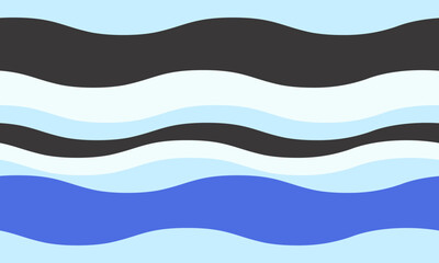 Abstract wavy stripes in cool blue, black, and white.  Perfect for website backgrounds, textile designs, or modern branding.  Evokes feelings of calm, flow, and tranquility.