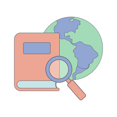 Global Knowledge Search and Academic Research Concept