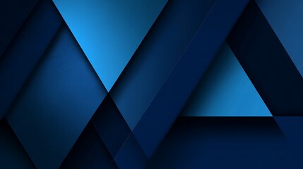 Abstract dark blue geometric background with layered triangle shapes