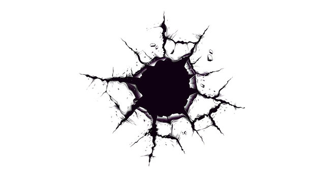 Abstract graphic of a hole effect creating artistic vibe  , transparent background