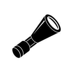 Vintage spyglass telescope icon for exploration and discovery.