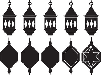 vector illustration of a lantern