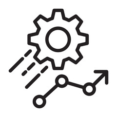 Business transformation icon in vector illustration