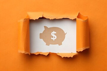 Torn paper and wall with holes vintage texture