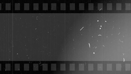 Film noise or grain seamless texture. Retro template. 35mm negative film on scanner lamp. Scratched strip. Vintage film effect Old tape looped animation in 4K. - Powered by Adobe