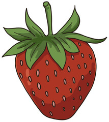 strawberry isolated on white background