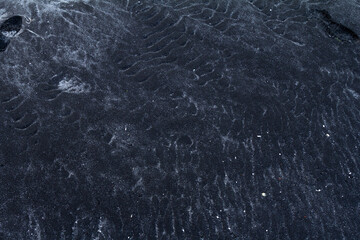 Black-sand beach near the village of Saksun.