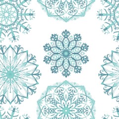 set of snowflakes