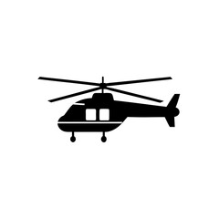 Helicopter transportation aircraft icon symbol isolated vector
