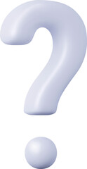 3d question mark