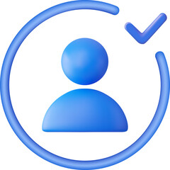 3d User icon