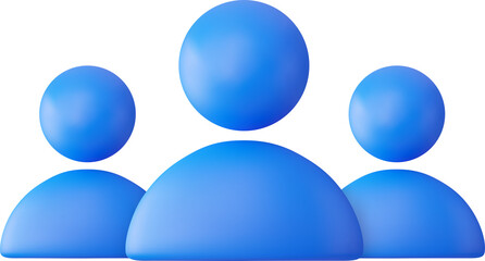 3d leadership Bunch of people