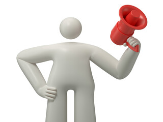 Ready to Speak, Announcing News, Holding the Megaphone