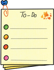 colorful to-do