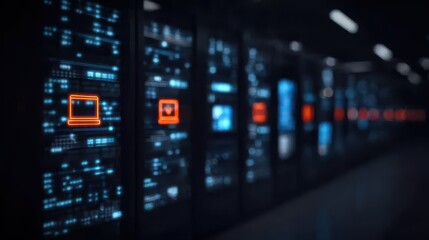 Fototapeta premium Connectivity and networking in enterprise platforms rely on satellite monitoring to accelerate recovery, support mobility, and maintain operational efficiency