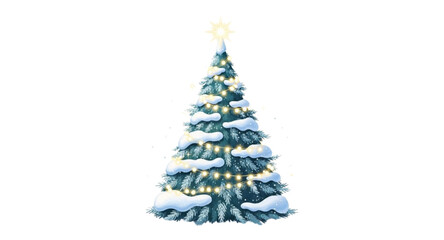 christmas tree on white background