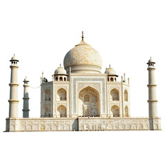 Fototapeta premium Detailed Model of Iconic White Marble Mausoleum with Intricate Design
