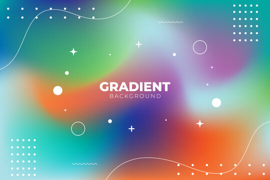 Modern vibrant gradient background for websites, social media, and creative projects adds a splash of color
