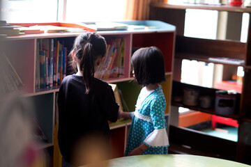 Kids Exploring Knowledge in the Library