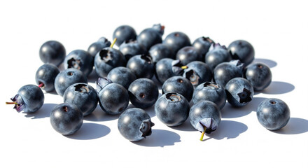 Fresh blueberries on vibrant display, perfect for healthy recipes and summer promotions, a natural taste treat