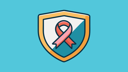 A Shield with Pink Ribbon Symbolizing FGM Awareness and Protection