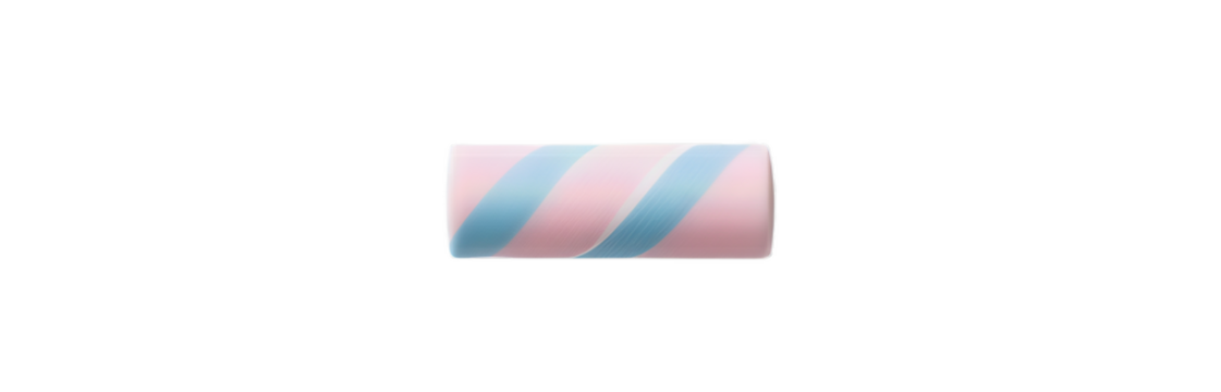 Gradient pink and blue diagonal stripes in a rectangular shape