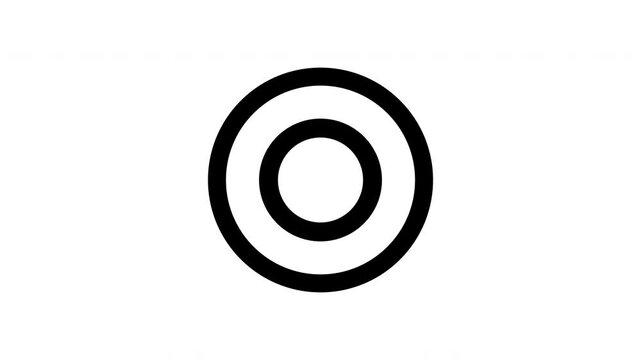 Record button icon animation for multimedia projects