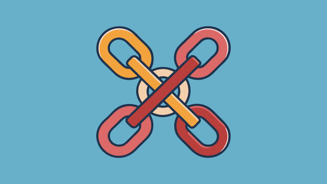 Broken chain graphic symbol representing human trafficking awareness - Powered by Adobe