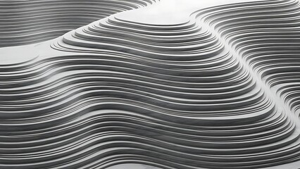 Abstract topographic landscape with layered contours