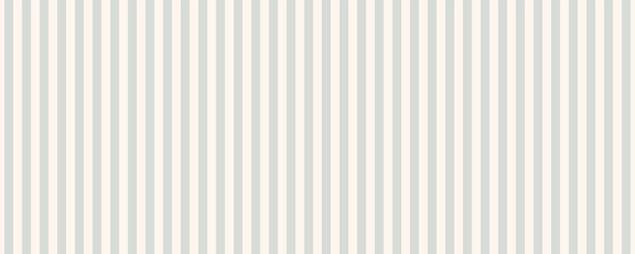 Sage Green and Cream Vertical Stripes Pattern &ndash; Soft Neutral Fabric Design for Modern Farmhouse