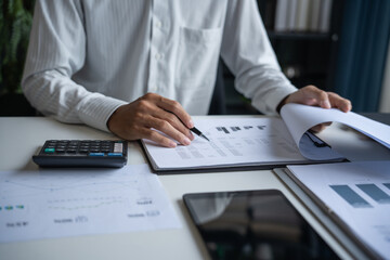 Accountant Auditing Business Financial Records