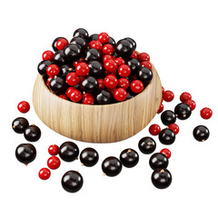 berries on a white background