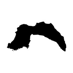 Antalya Turkey city map silhouette vector illustration