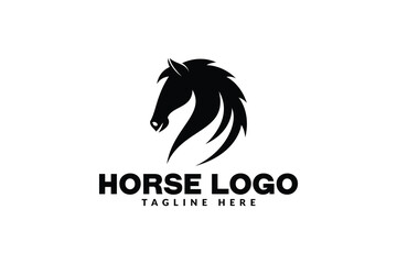 horse head logo icon vector illustration